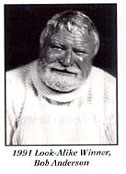 1991 Hemingway Look-A like winner