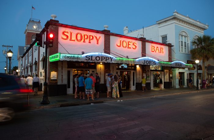 Sloppy Joe's Bar at night