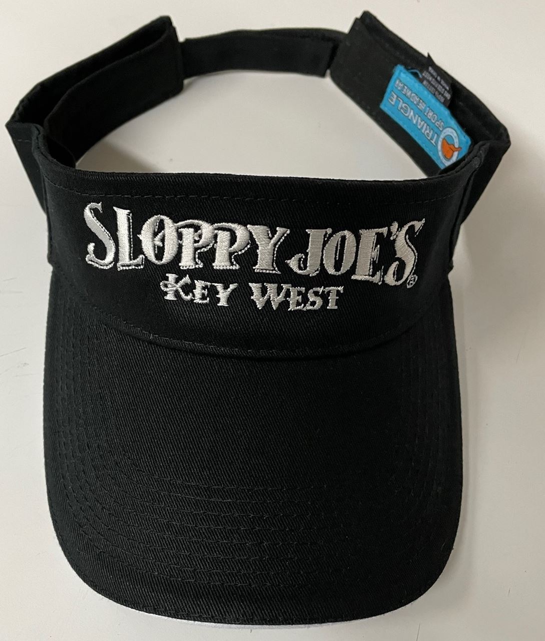 Sloppy Visor Black Embroidered Bar West, Key FL Joe\'s | Item | #5304