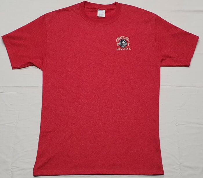 Classic Logo Embroidered T-shirt Heather Red | Sloppy Joe's Bar | Key ...