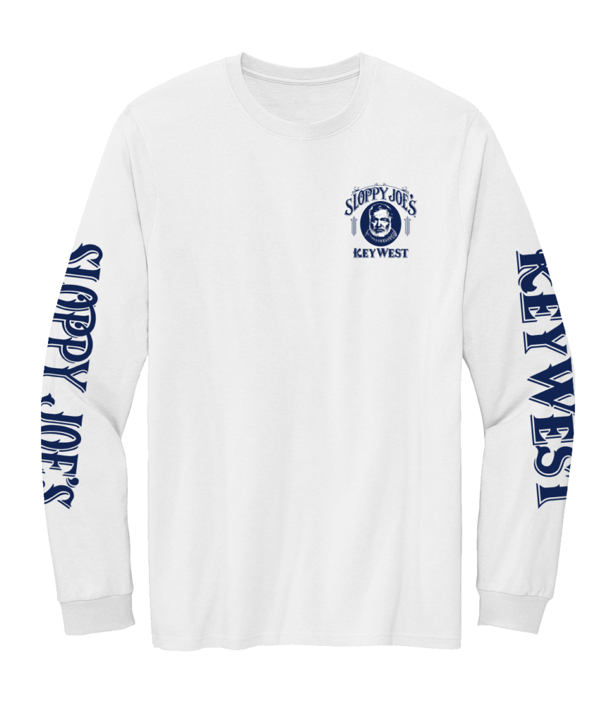 Classic Long Sleeve T-Shirt White | Sloppy Joe's Bar | Key West, FL