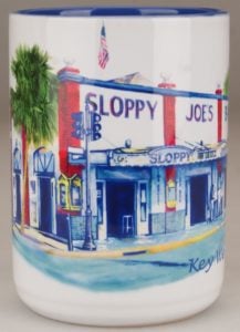 Coffee mug watercolor logo 4707