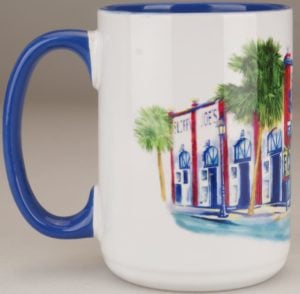 Coffee mug watercolor logo 4707 b