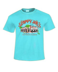Sloppy joe's key west florida toddler t-shirt, blue building graphic