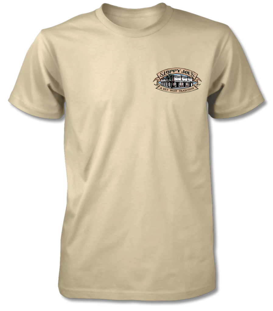 Men's Wood Carved Logo T-shirt - Vegas Gold | Sloppy Joe's Bar | Key ...