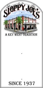 Sloppy joe's key west ring toss game board, a tradition since 1937