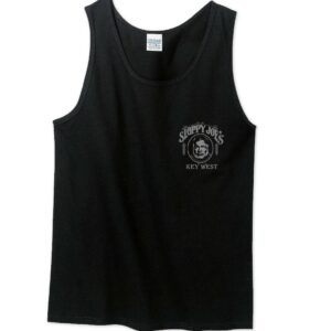 Men's classic black tank top with sloppy joe's bar key west logo