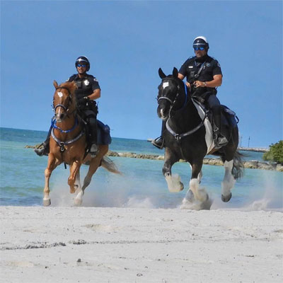Key west mounted police patrol