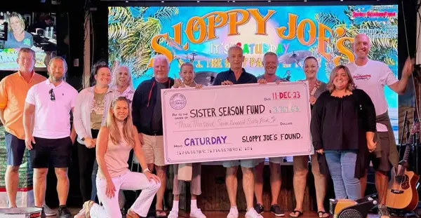 The sloppy joe's foundation check presentation