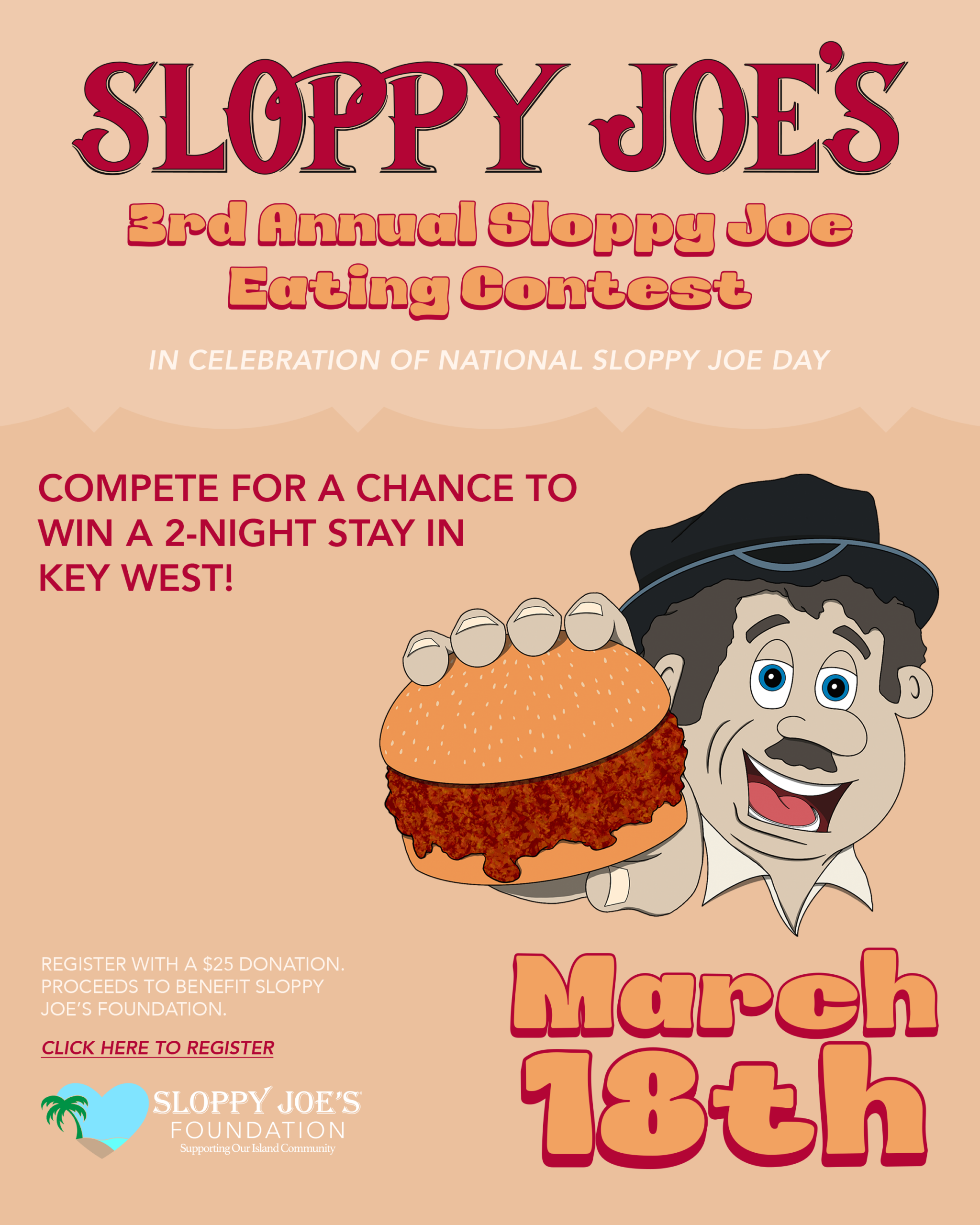 Sloppy Joe Eating Contest 3 Sloppy joe eating contest 2026